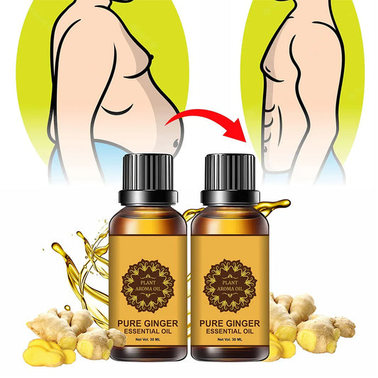 Natural Belly Slimming Ginger Oil For Men.(Buy ONE Get One FREE)