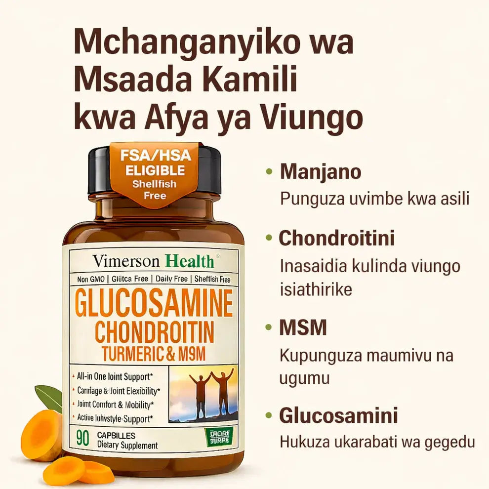 Glucosamine Chondroitin Tumeric & MSM.
